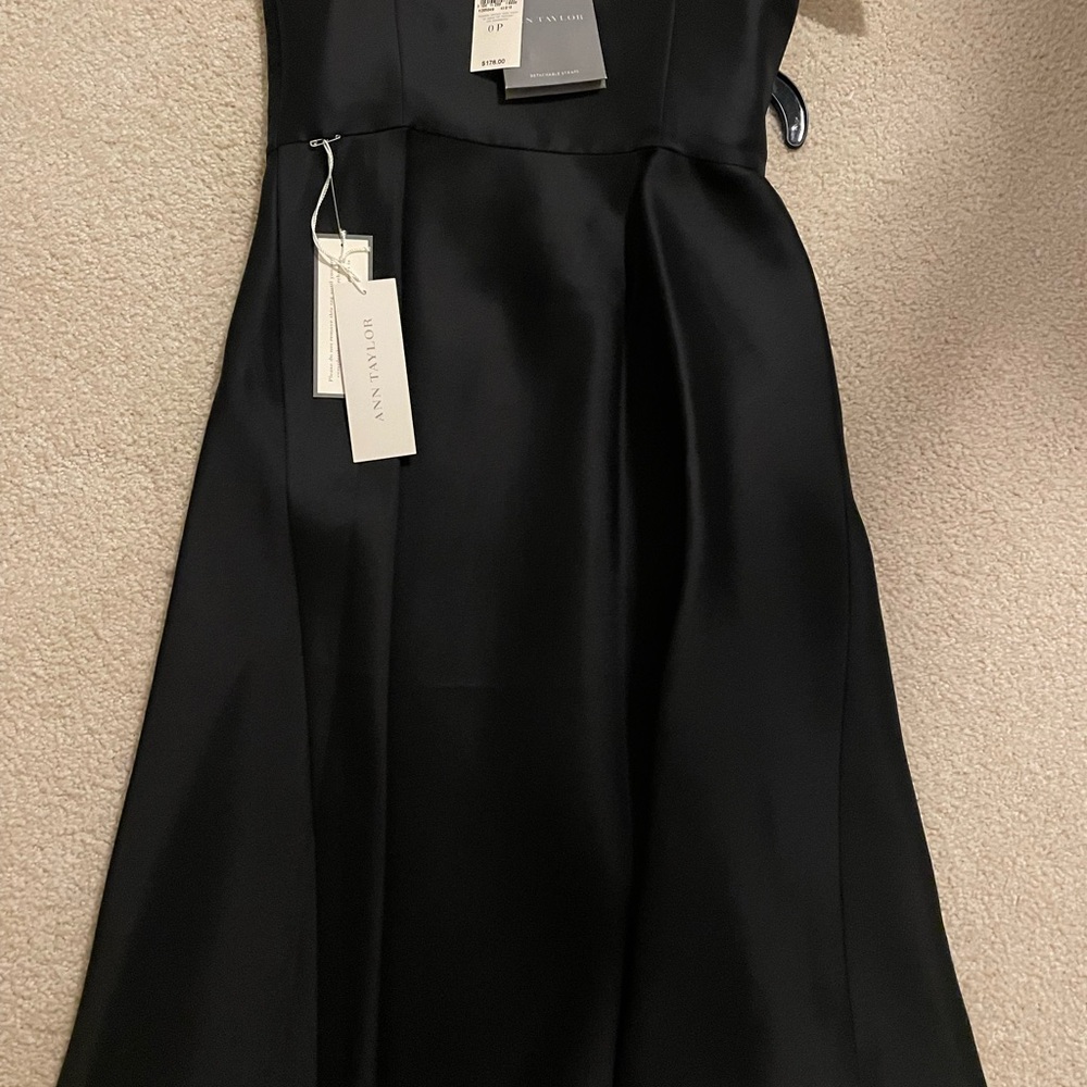 Ann Taylor Classic Black Strapless Dress
